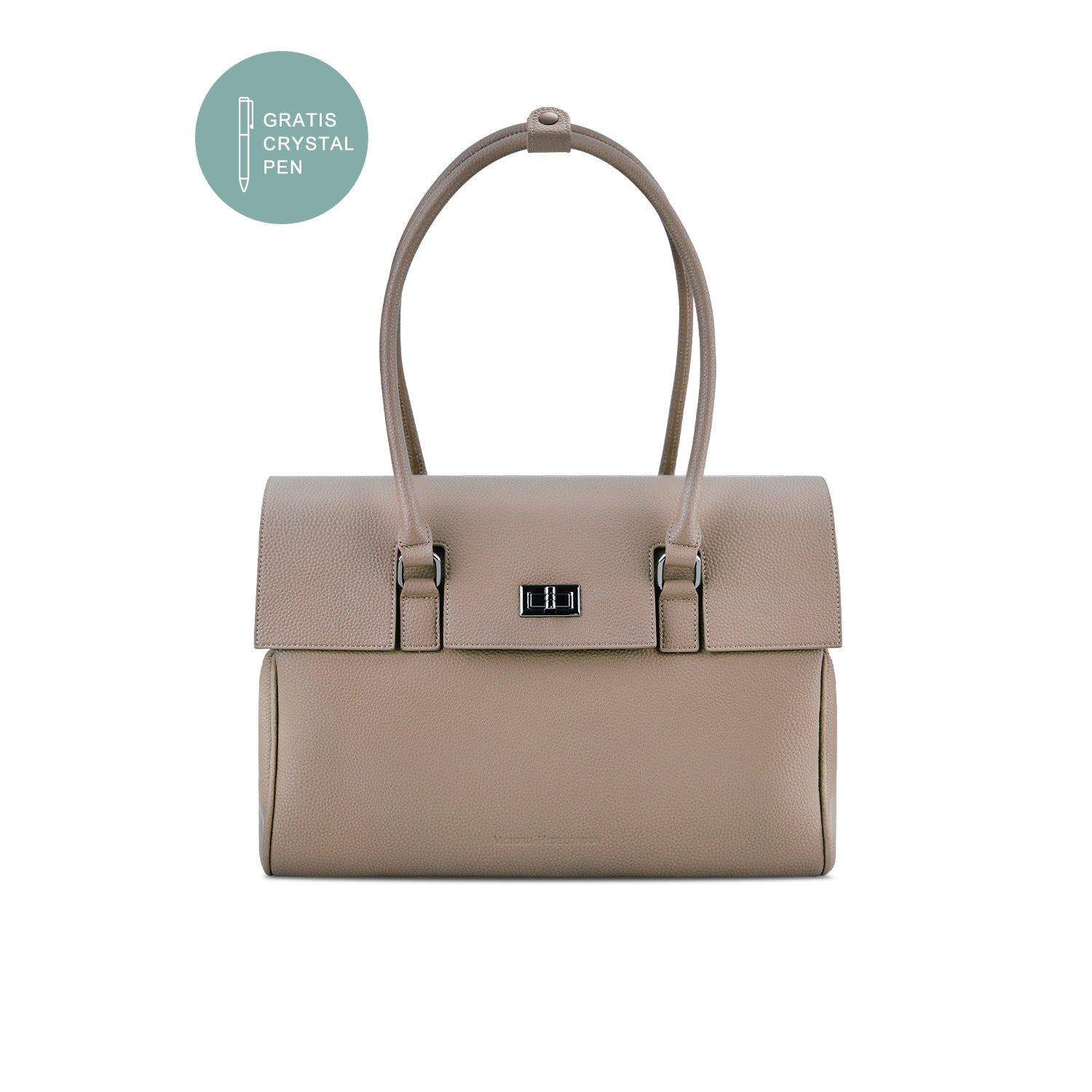 New Work Bag Jolene Nude modern work bag sustainable tote bag with laptop compartment for women in business