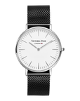 Metropolitan Modern clock in black and white