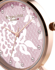 Uhr Croxley Lace Leder in Rosa