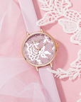 Uhr Croxley Lace Leder in Rosa