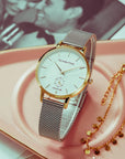 Bicolore Uhr in Gold und Silber mit passenden Armband
