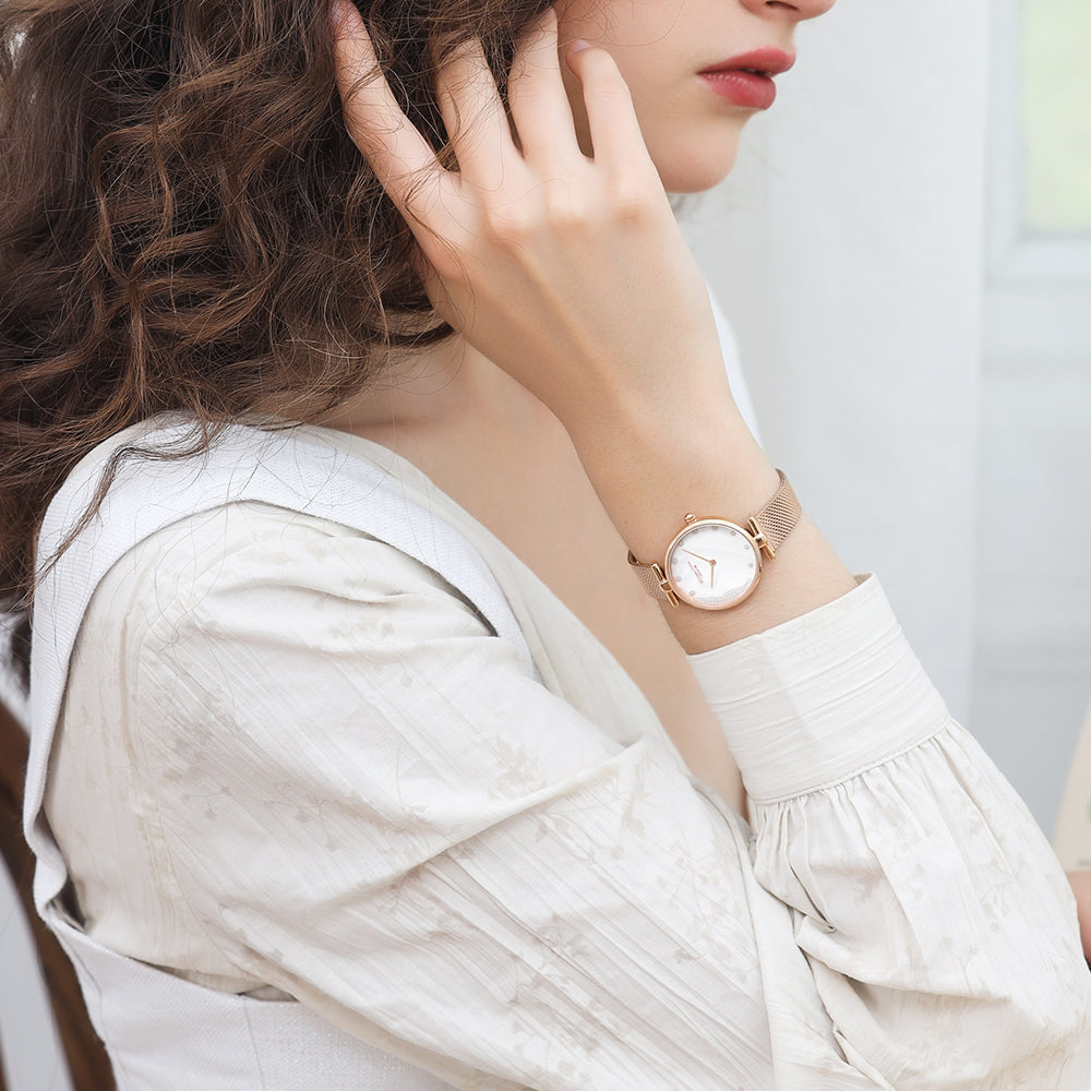 Armbanduhr Pearl Roségold