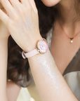 Victoria Hyde, VH30091, Armbanduhr Pearl, Rosanes Armband, Rosegoldenes Gehäuse, Damenuhr, Armbanduhr, Modelbild-3