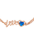 Victoria Hyde, VH80073F, Love Heart, Armband, Schmuck, Gold Blau, Details