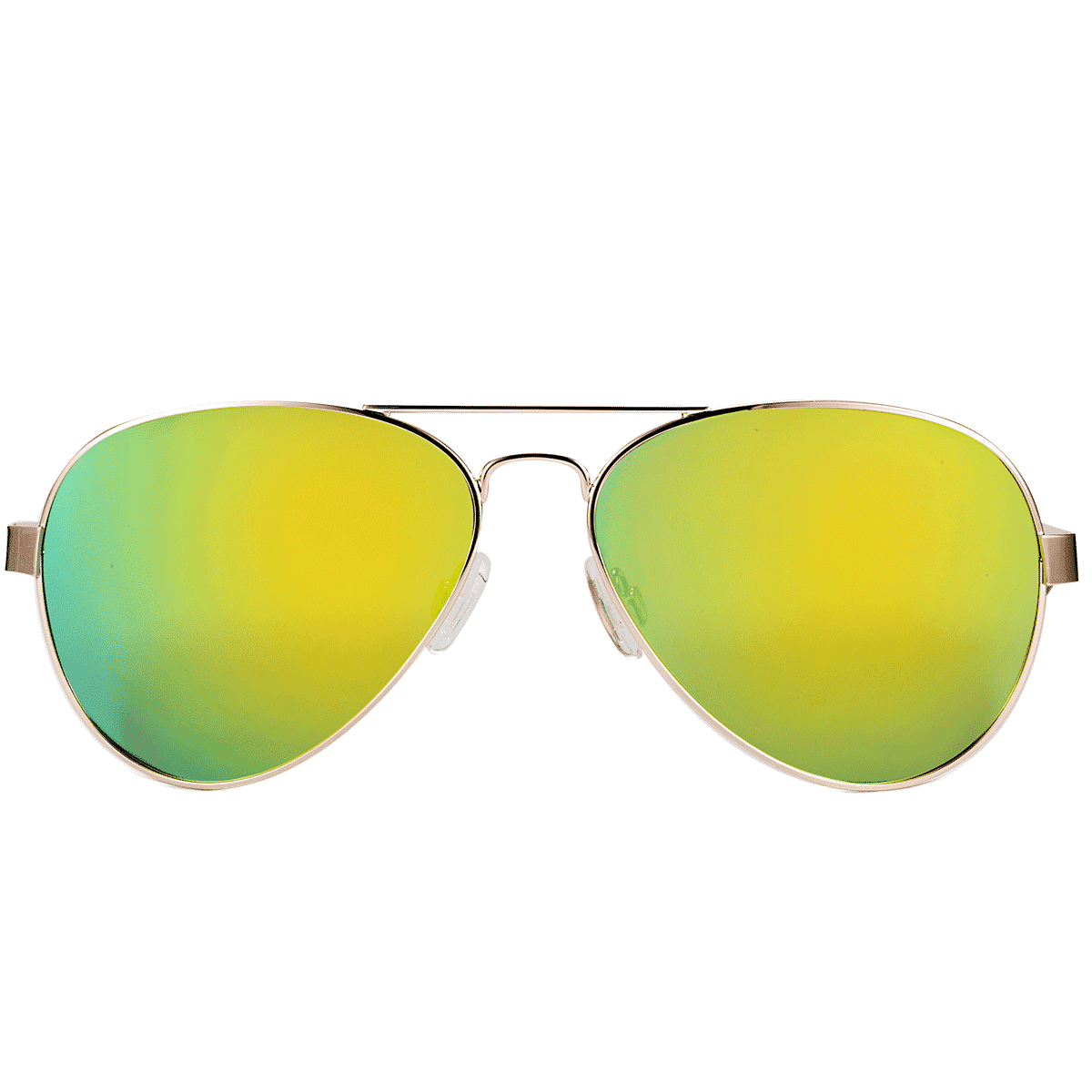 Elm Park Pilot Sunglasses in Yellow Green